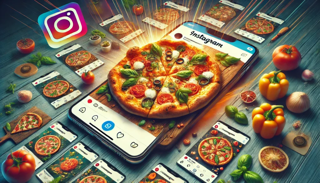 Pizzarias no Instagram